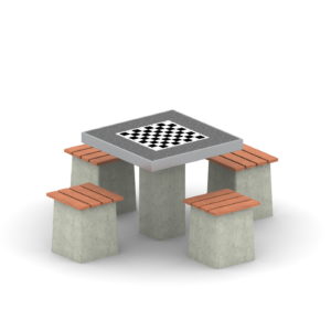 WS-03 Stolik do gry w szachy betonowy