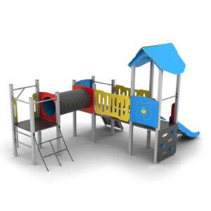 PZMD-08 Duży plac zabaw ze zjeżdżalnią z certyfikatem do szkoły przedszkola żłobka playgrounds for kids